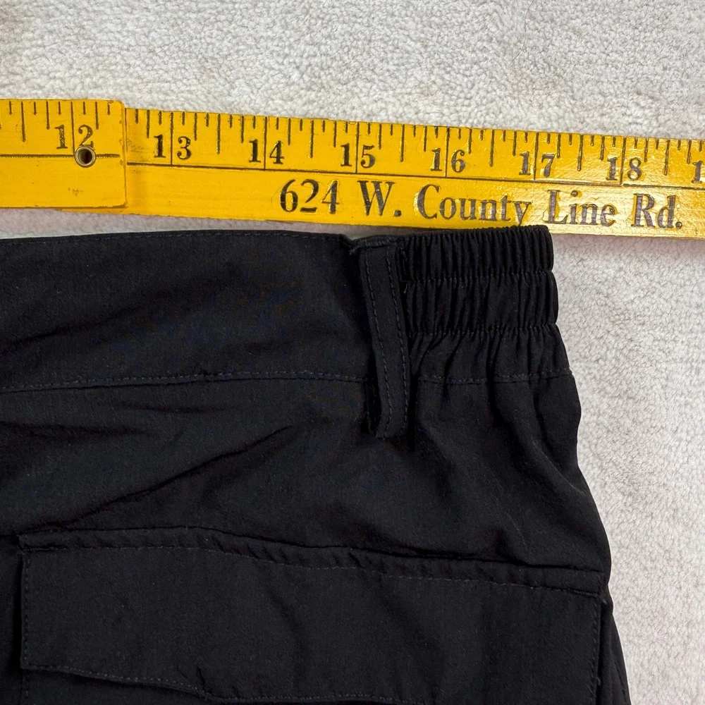 Clothin Mens Hiking Cargo Pants Black CP13210M Size L/30L Nylon Spandex Outdoor